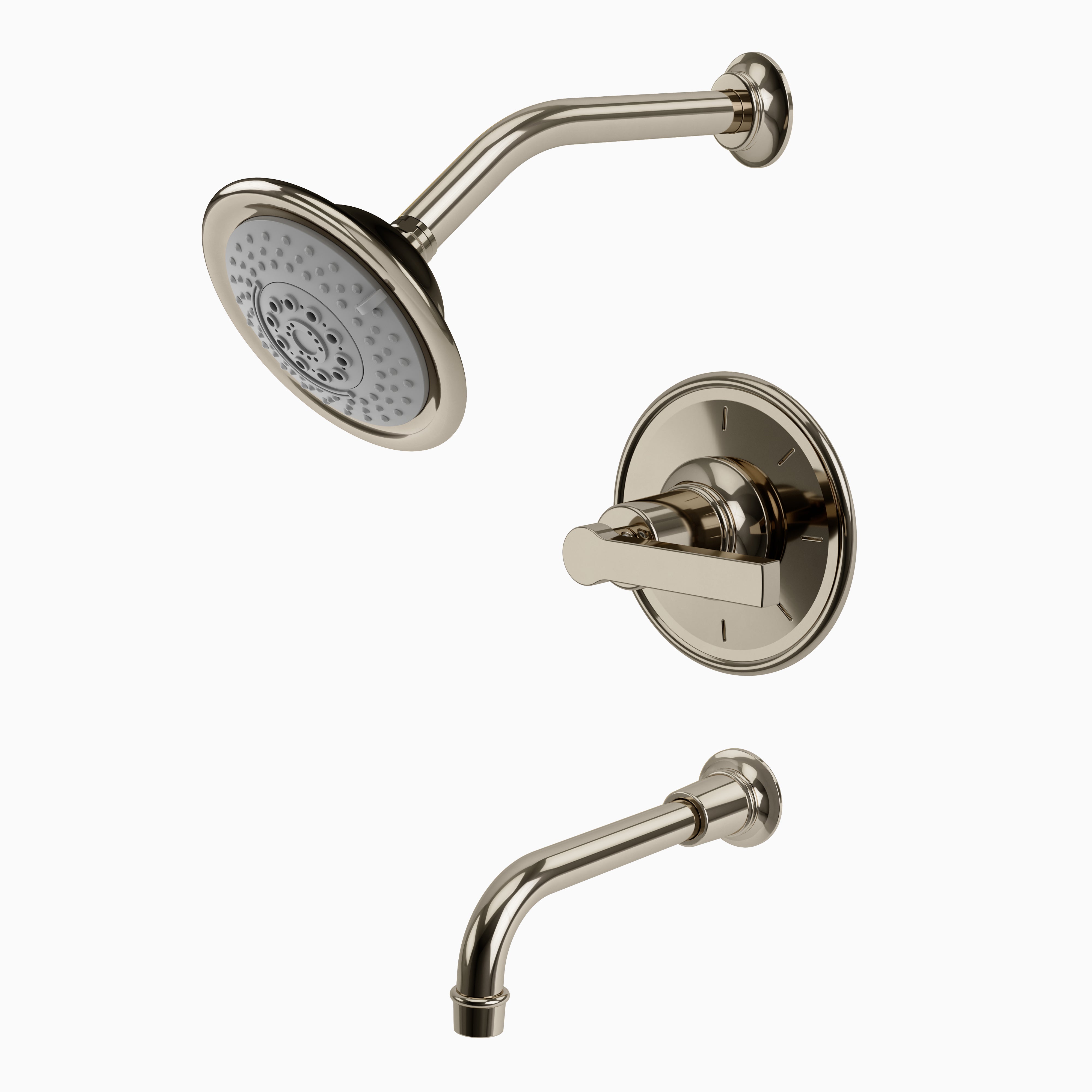 Emerson Pressure Balance Tub/ Shower - Lever Handle in Polished Nickel