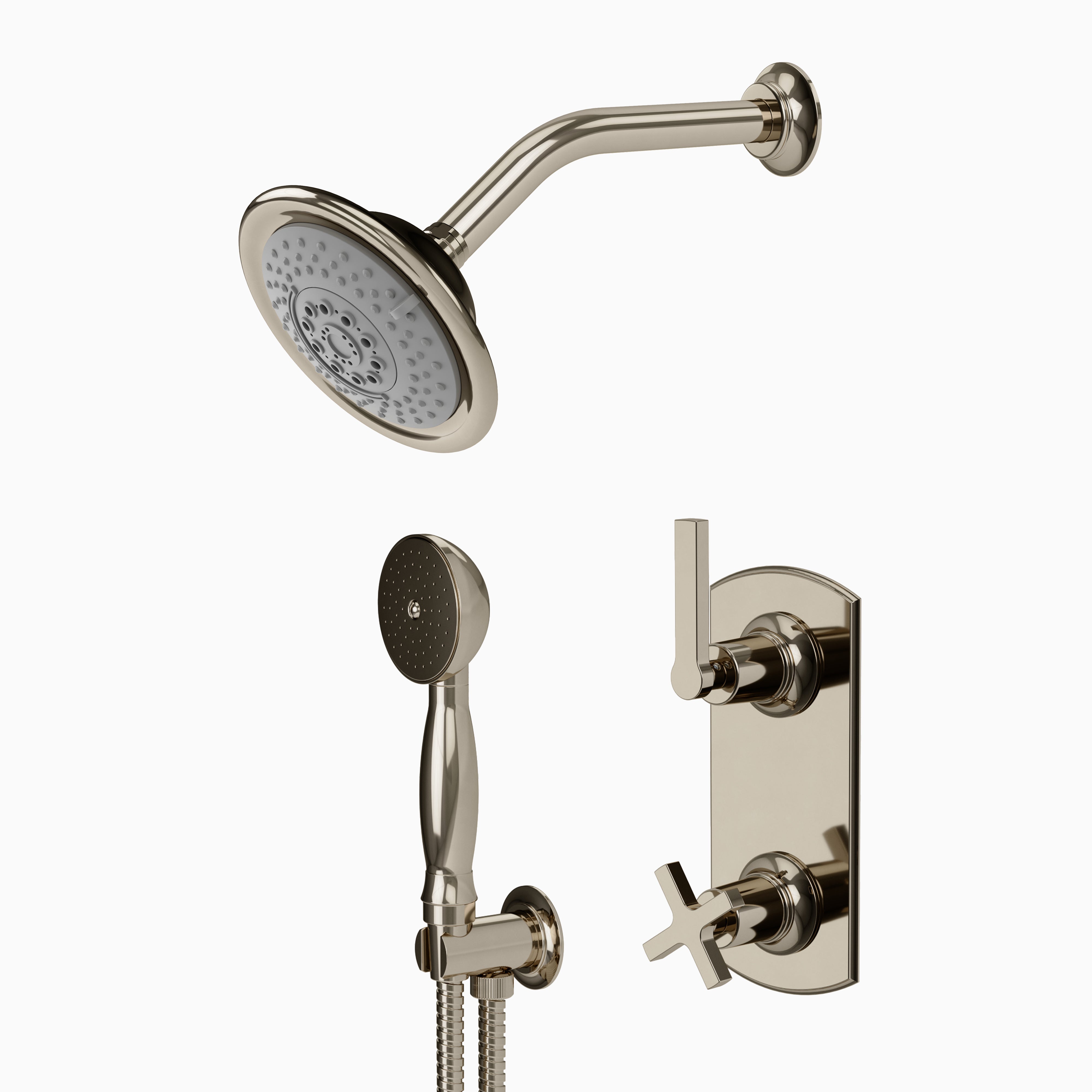 Emerson Thermostatic Shower/ Handshower - Lever Handle in Polished Nickel