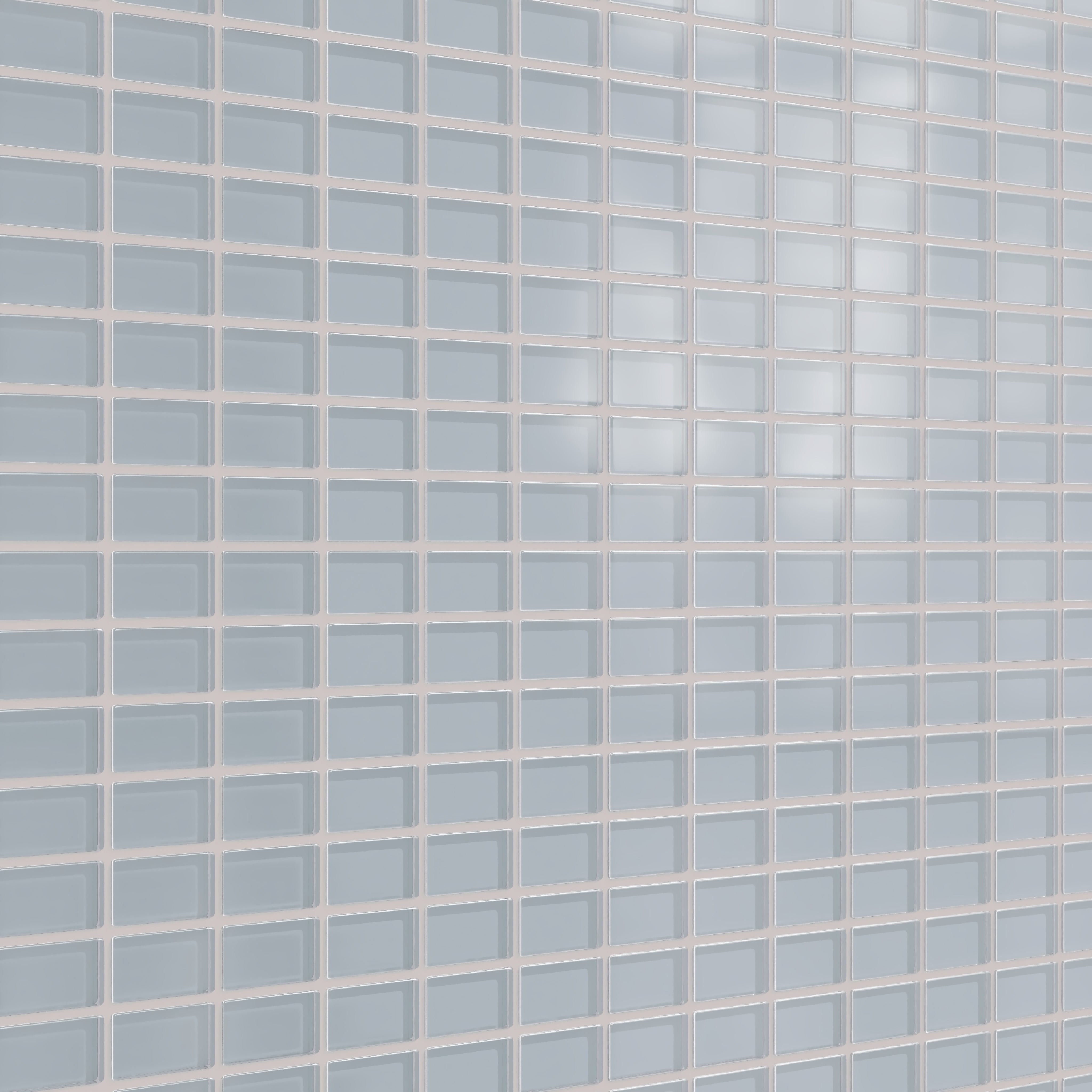 1x2 Straight Set Sheeted Glass Mosaic Tile in Pinyon Jay Matte