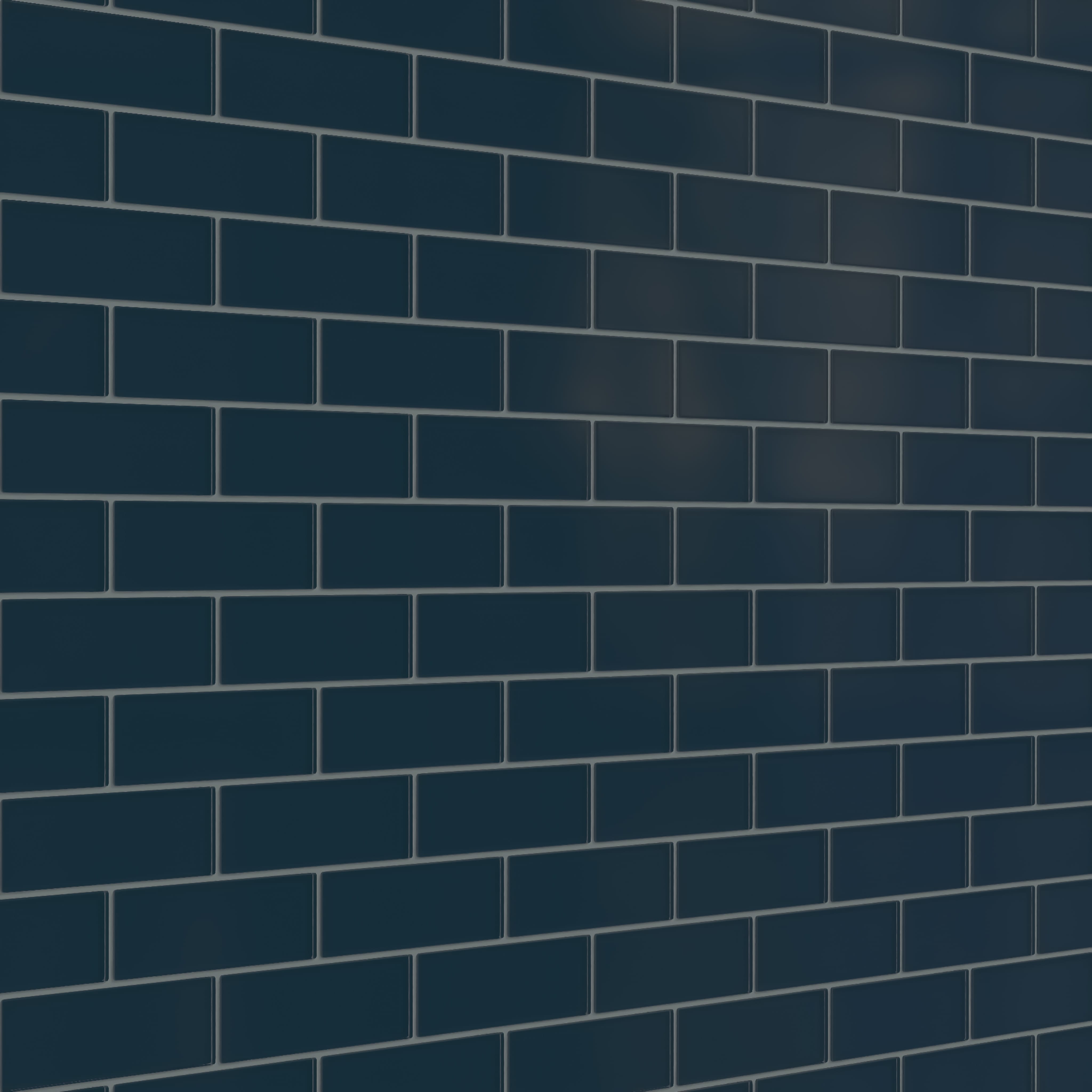 Quick Ship 2x6 Glass Tile in Grackle Matte