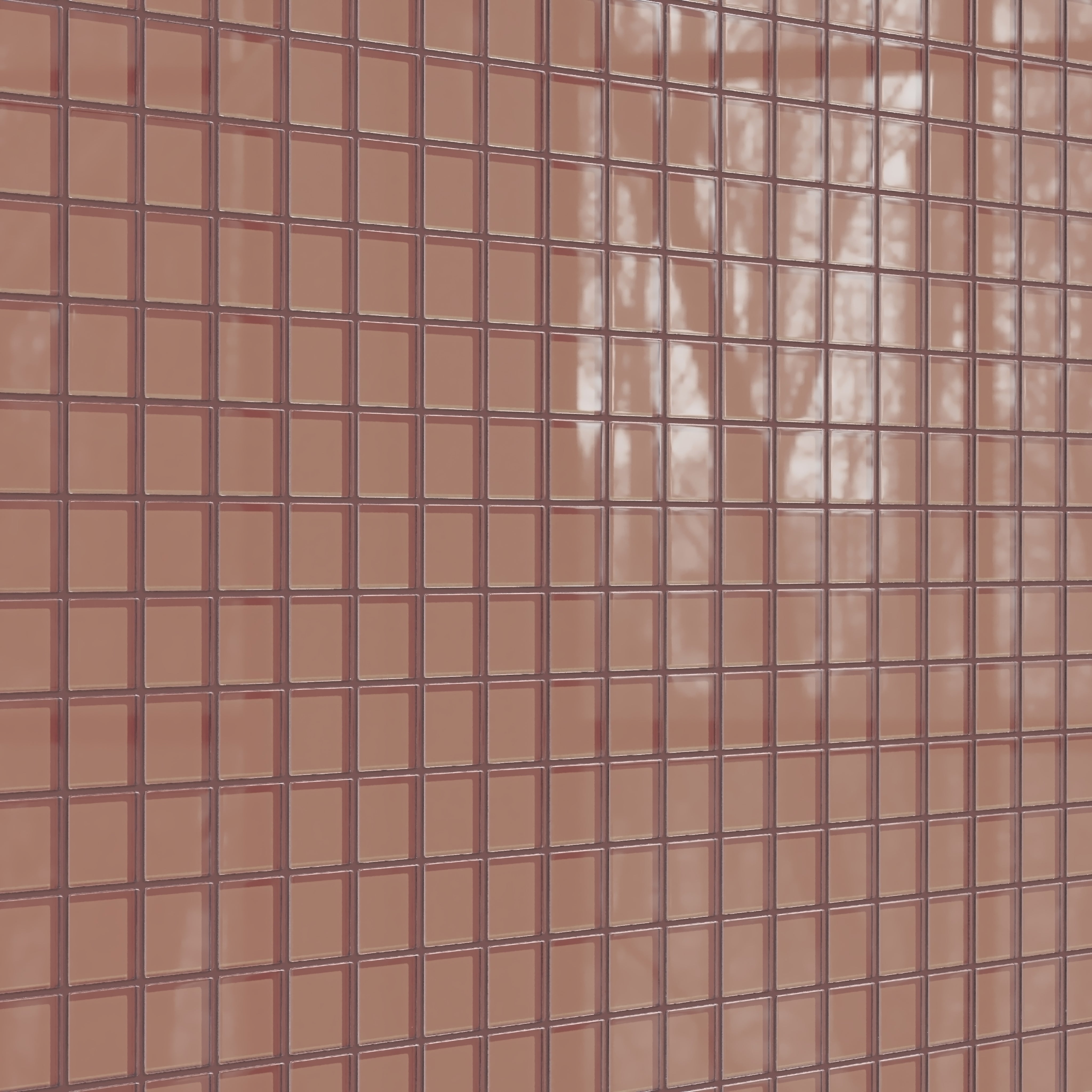 2x2 Straight Set Sheeted Glass Mosaic Tile in Flicker Gloss