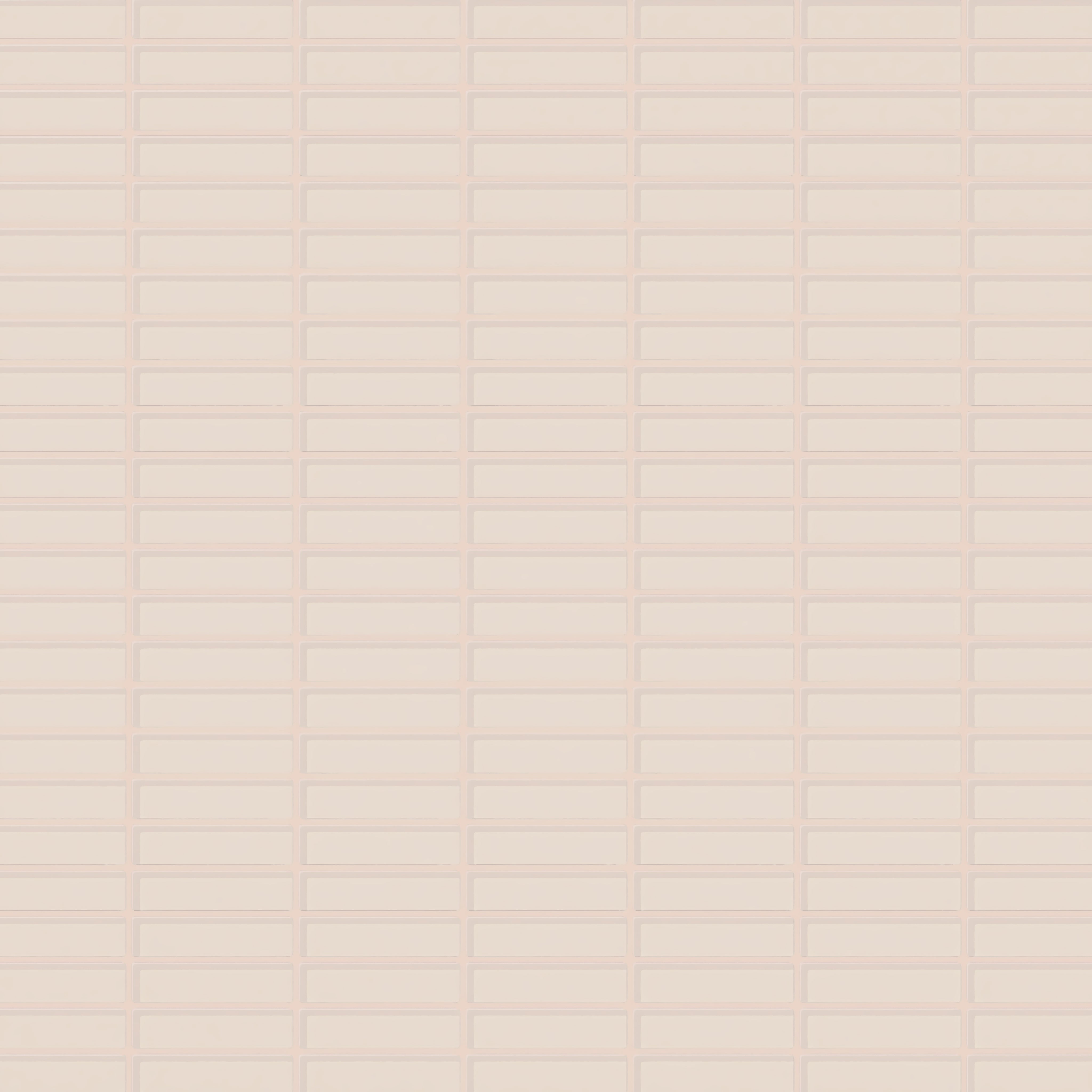 1x4 Straight Set Sheeted Glass Mosaic Tile in Sandpiper Gloss