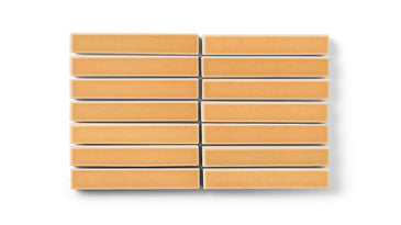 1x6 Straight Set Sheeted Original Ceramic Mosaic Tile in Koi Gloss