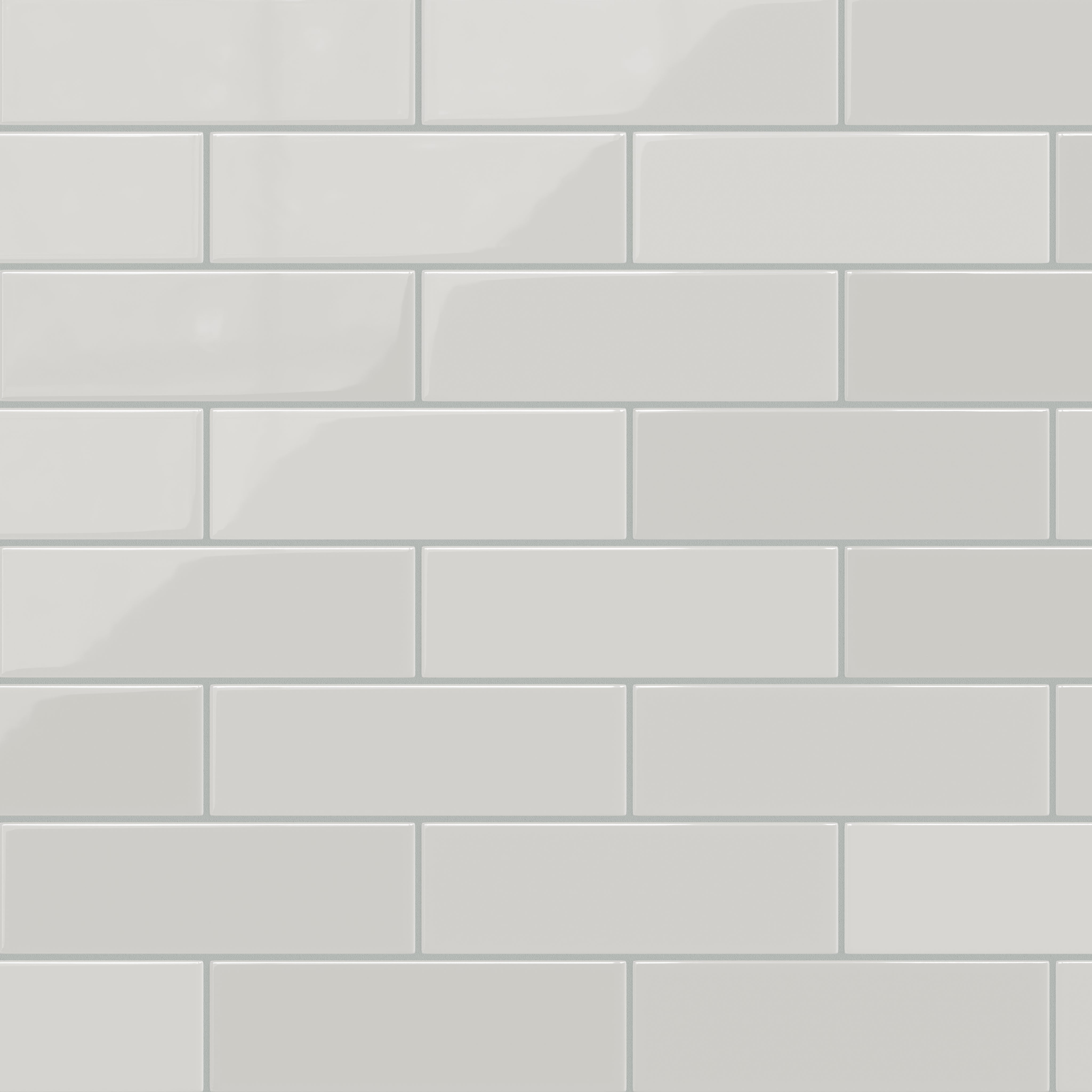 3x9 Natural Press Ceramic Tile in Cloud Cover Gloss