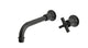Emerson One Handle Wall Mount 8.25" Lavatory Faucet with Classic Cross Handle in Oil Rubbed Bronze