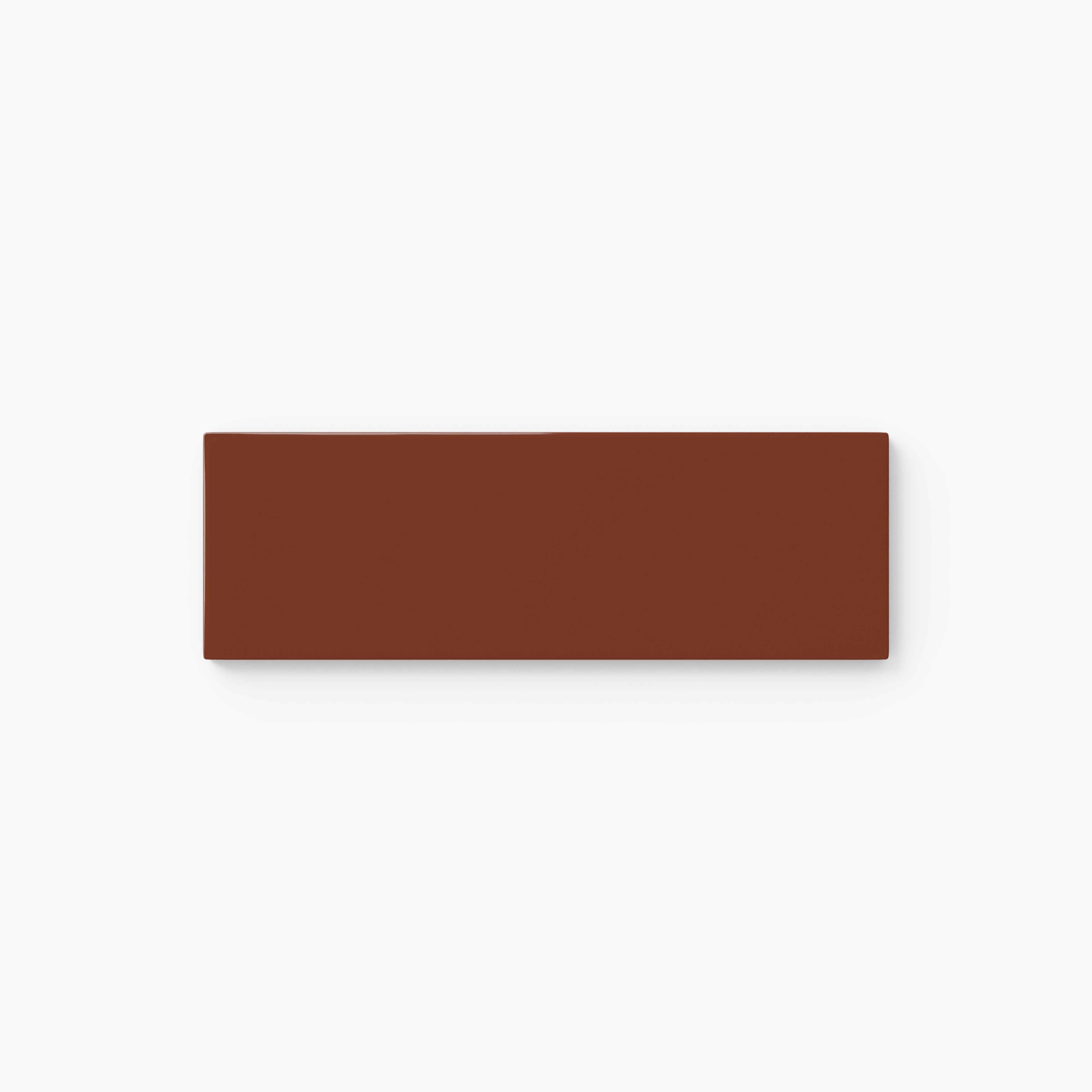 2x6 Natural Press Ceramic Tile in Red Iron Oxide Gloss