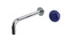 Foundry One Handle Wall Mount 7.5" Lavatory Faucet with Pebble Ceramic Knob Handle in Polished Chrome