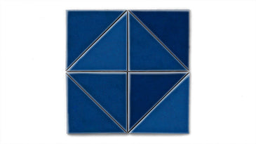 6" Triangle Original Ceramic Tile in Lake Tahoe Gloss