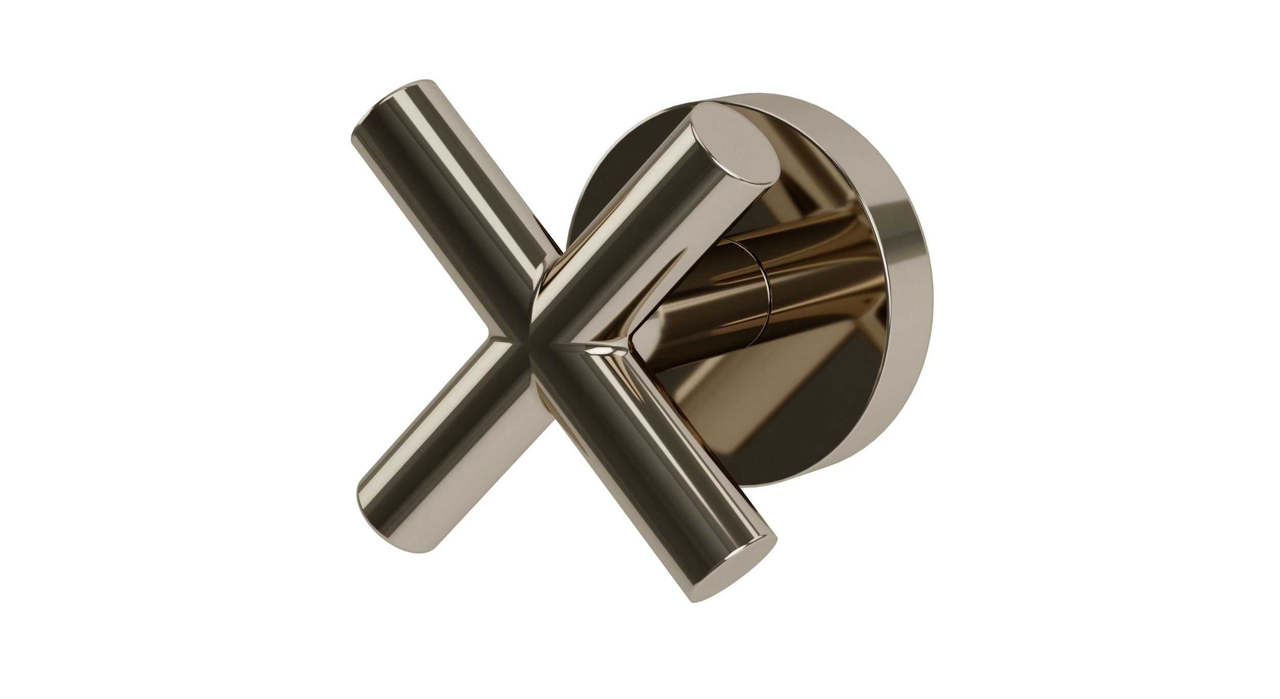 Contour One Handle Wall Mount Diverter/Volume Control Shower Trim with Soft Cross Handle