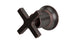 Emerson One Handle Wall Mount Diverter/Volume Control Shower Trim with Classic Cross Handle in Antique Bronze