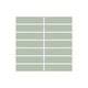 1x4 Straight Set Sheeted Original Ceramic Mosaic Tile in Rosemary Matte