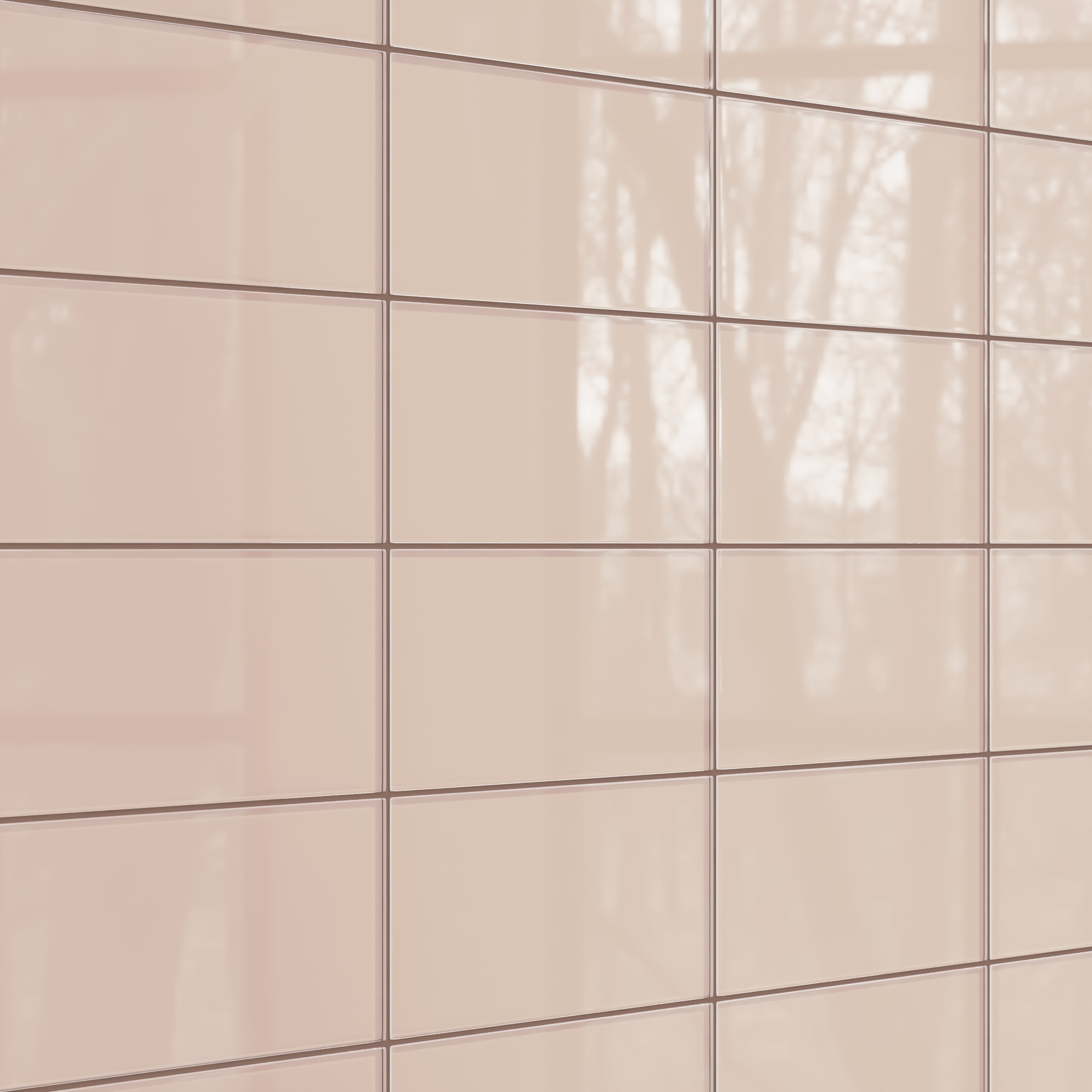 6x12 Glass Tile in Rosy Finch Gloss