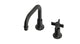 Emerson One Handle Deck Mount Squaretop Lavatory Faucet with Defined Cross Handle in Oil Rubbed Bronze