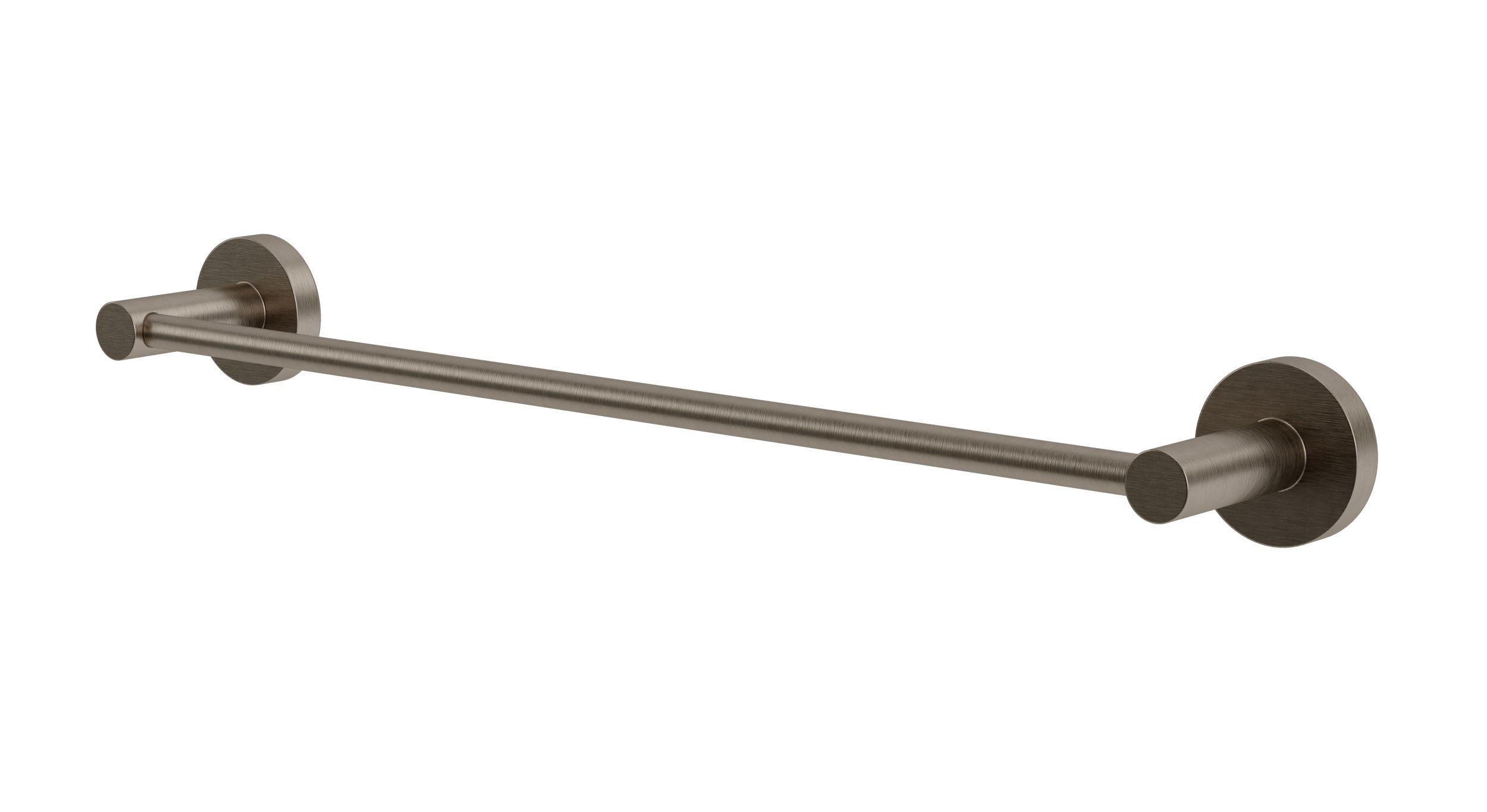 Flatiron Round Towel Bar 18" in Antique Nickel