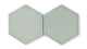 8" Hexagon Original Ceramic Tile in Overcast Gloss