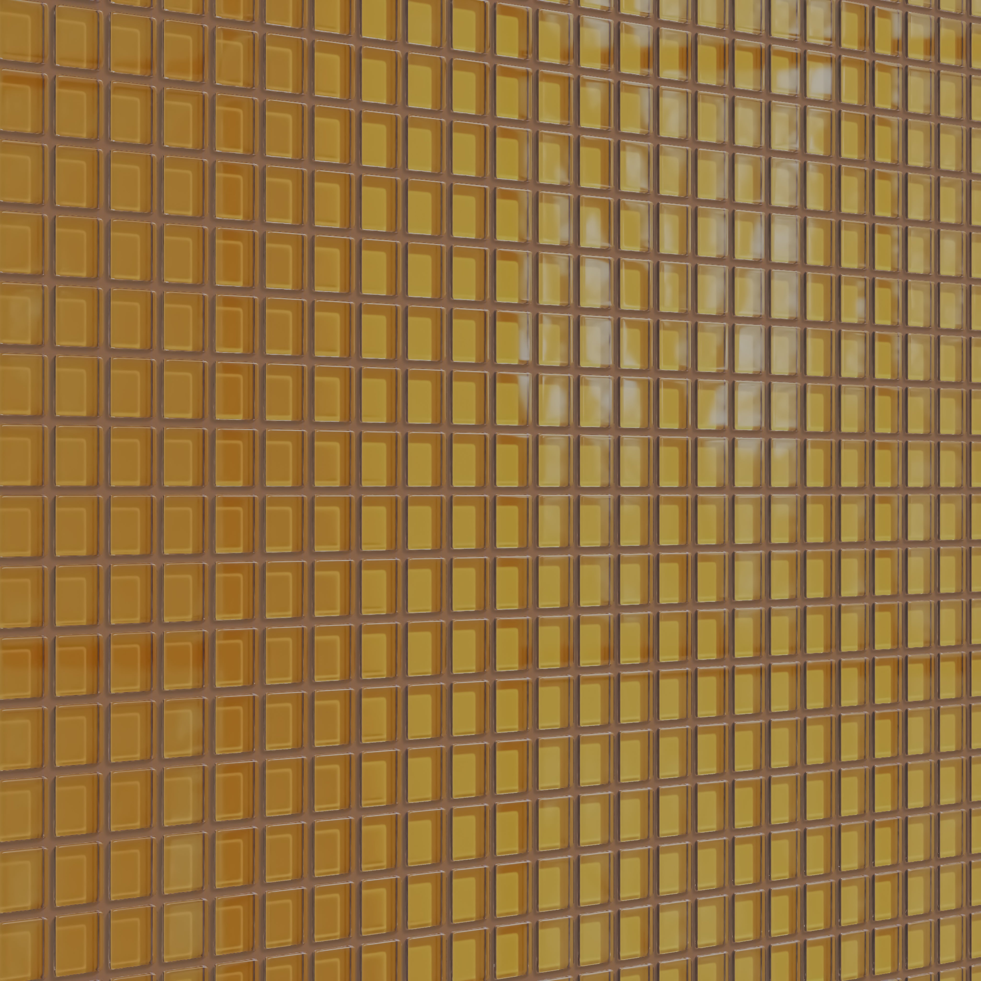 1x1 Straight Set Sheeted Glass Mosaic Tile in Falcon Gloss