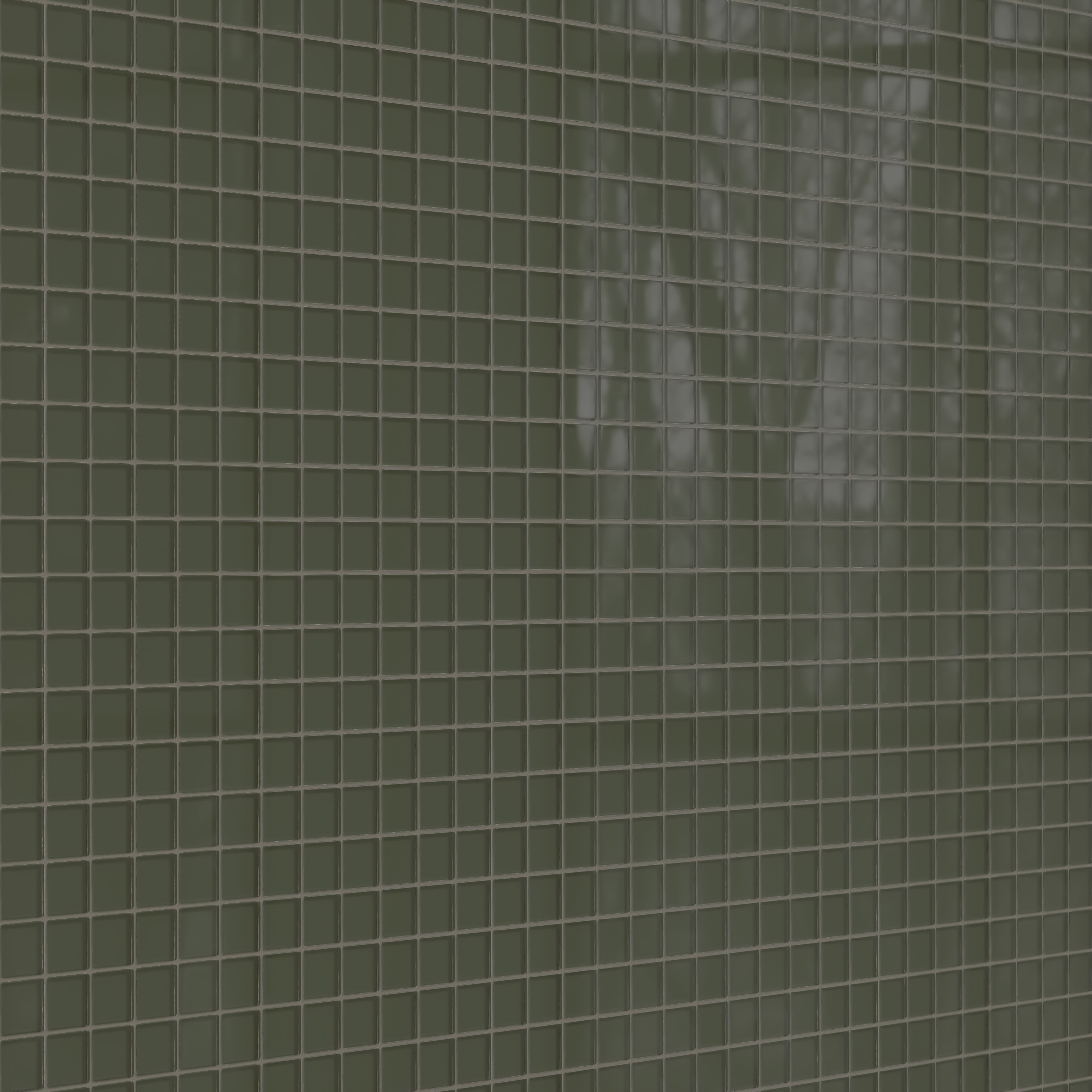 2x2 Straight Set Sheeted Glass Mosaic Tile in Roadrunner Gloss