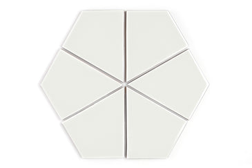 Hexite Original Ceramic Tile in Limewash Gloss