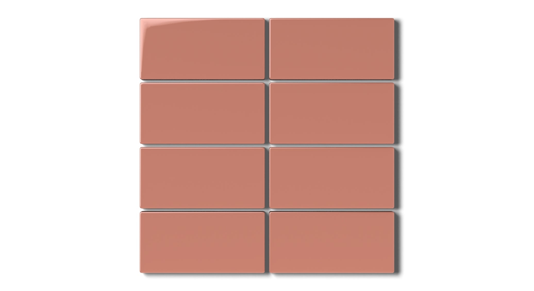 Madder Red Gloss - Fireclay Tile