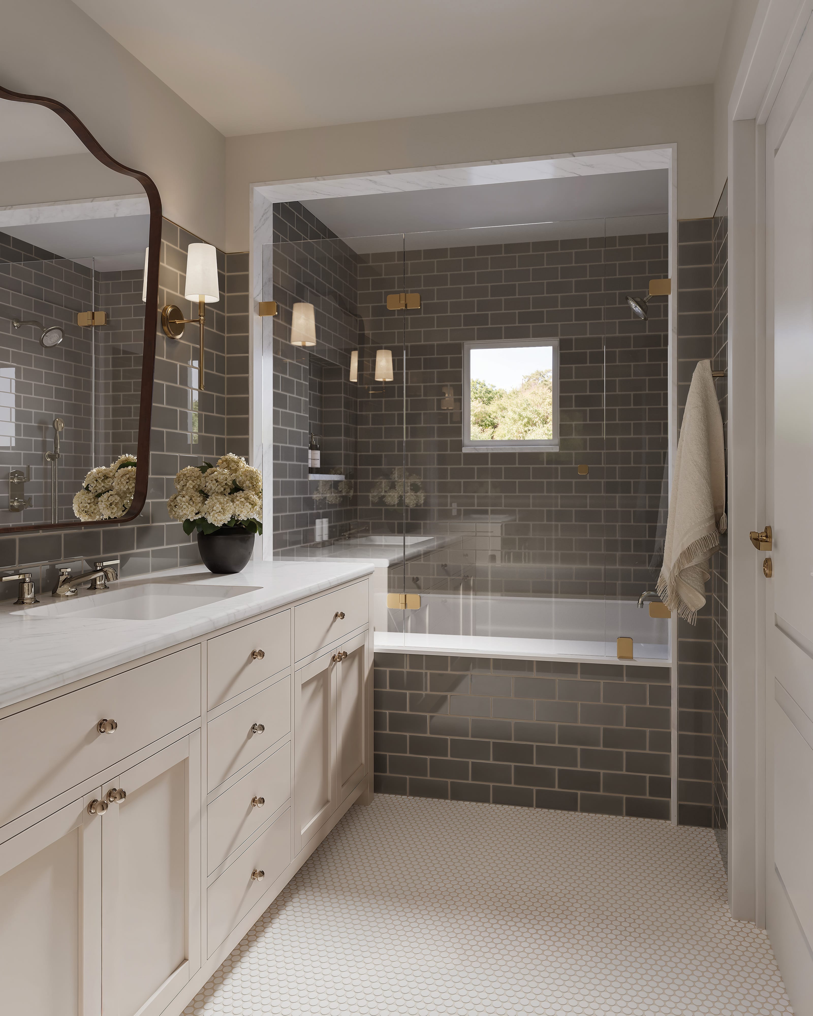 Penny Round Sheeted Original Ceramic Mosaic Tile in Frost Matte