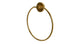 Flatiron Towel Ring in French Brass