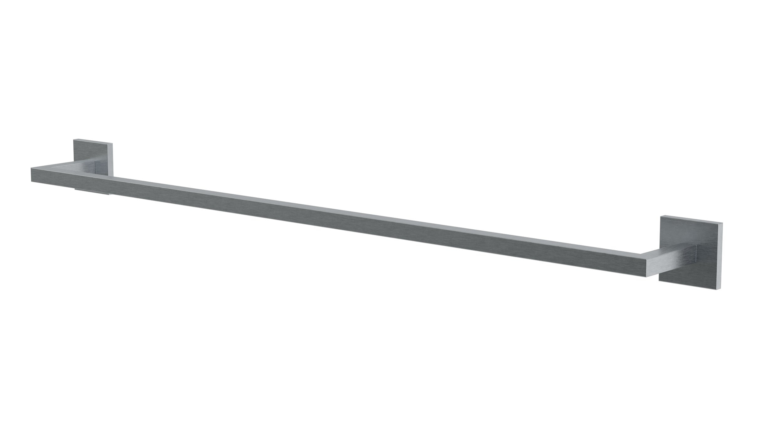 Flatiron Square Towel Bar 30" in Satin Chrome