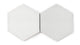 8" Hexagon Original Ceramic Tile in Frost Gloss