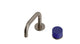 Foundry One Handle Deck Mount Squaretop Lavatory Faucet with Groove Ceramic Knob Handle in Antique Nickel