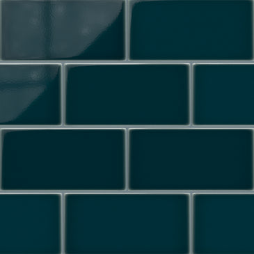 6x12 Original Ceramic Tile in Caspian Sea Gloss