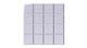 3x3 Straight Set Sheeted Natural Press Ceramic Mosaic Tile in Amethyst Gloss
