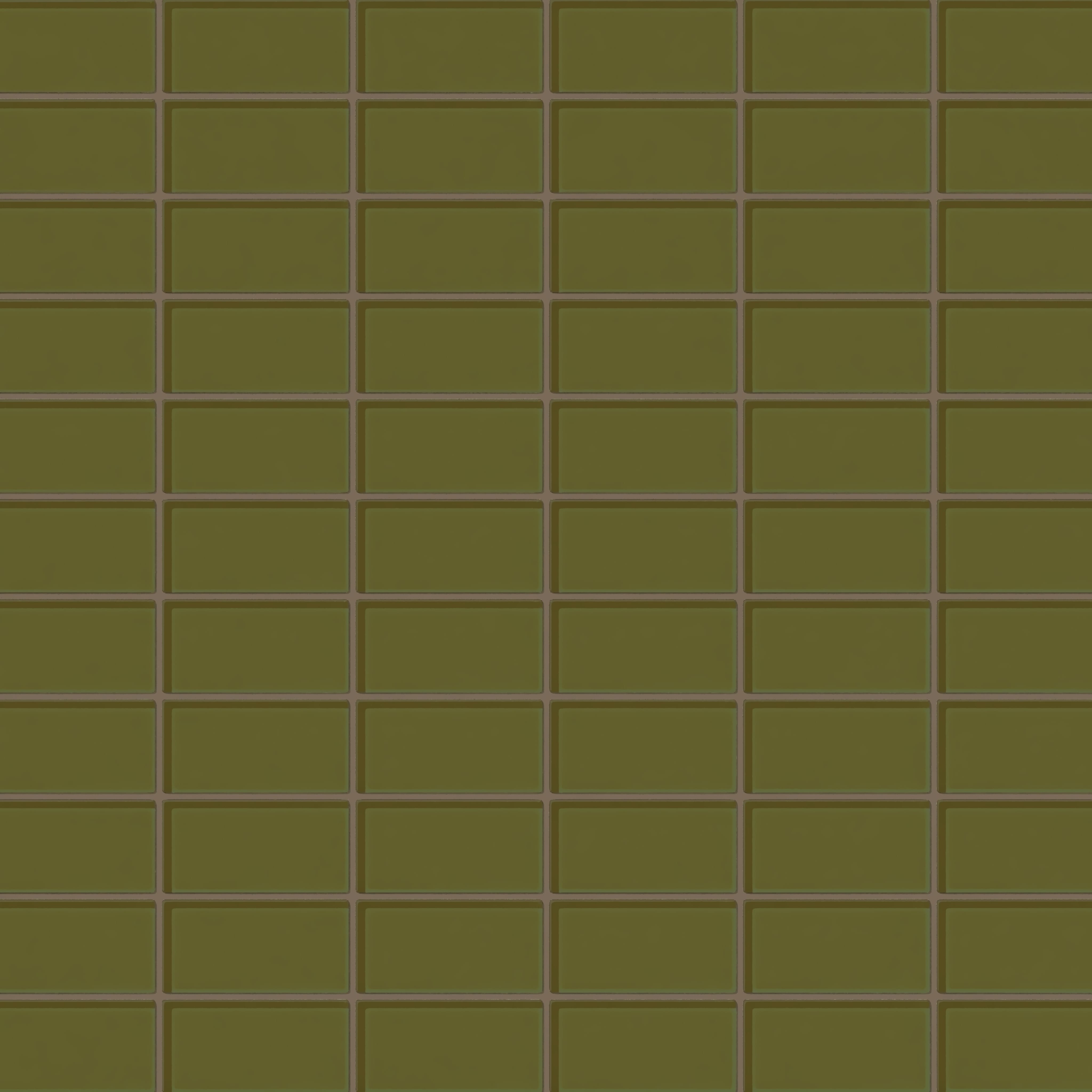 2x4 Straight Set Sheeted Glass Mosaic Tile in Cormorant Gloss