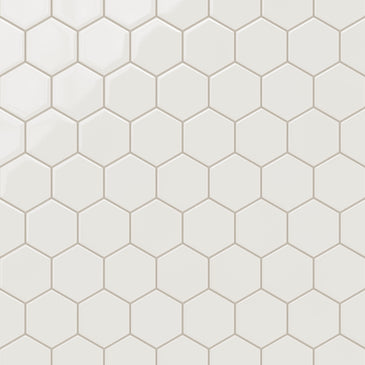 4" Hexagon Original Ceramic Tile in Feldspar Gloss