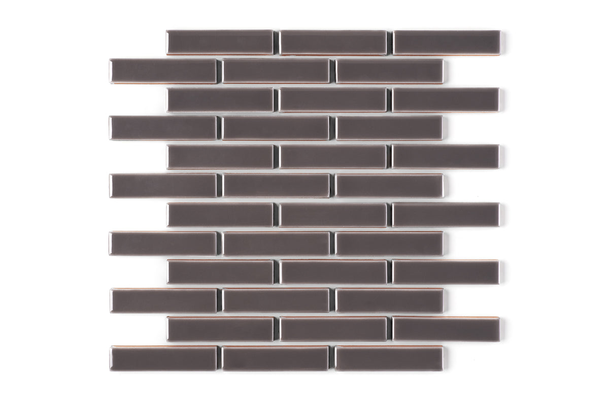 Kalamata 1x4 Half Offset Sheeted Gloss Original Ceramic Tile