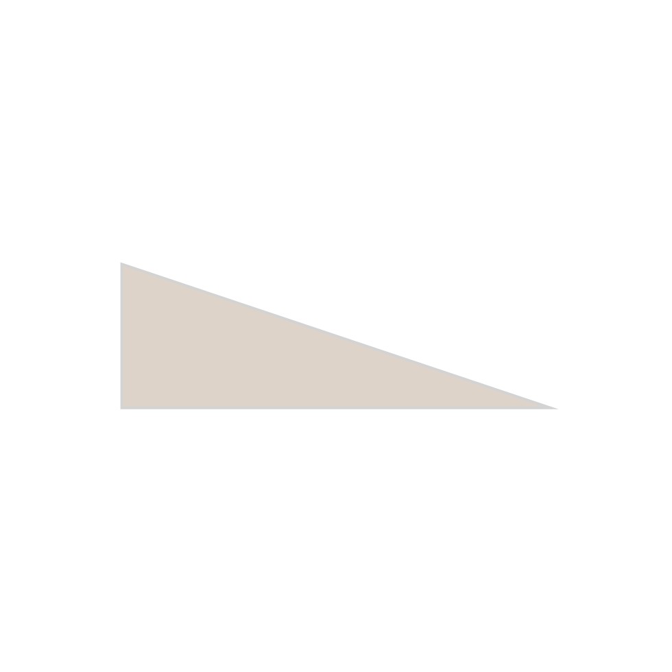 Right Scalene Triangle Original Ceramic Tile in Sand Dune Matte