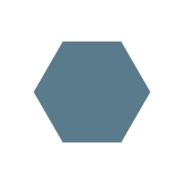 8" Hexagon Original Ceramic Tile in Nautical Matte