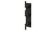 Flatiron Three Handle Wall Mount Shower Trim with Linear Lever Handles in Blackened Nickel
