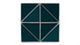 6" Triangle Original Ceramic Tile in Caspian Sea Gloss