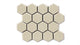 2" Hexagon Sheeted Original Ceramic Mosaic Tile in Dolomite Matte