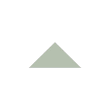 4" Triangle Original Ceramic Tile in Rosemary Matte