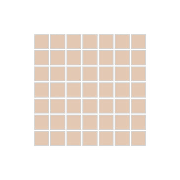 1x1 Straight Set Sheeted Original Ceramic Mosaic Tile in Tumbleweed Gloss