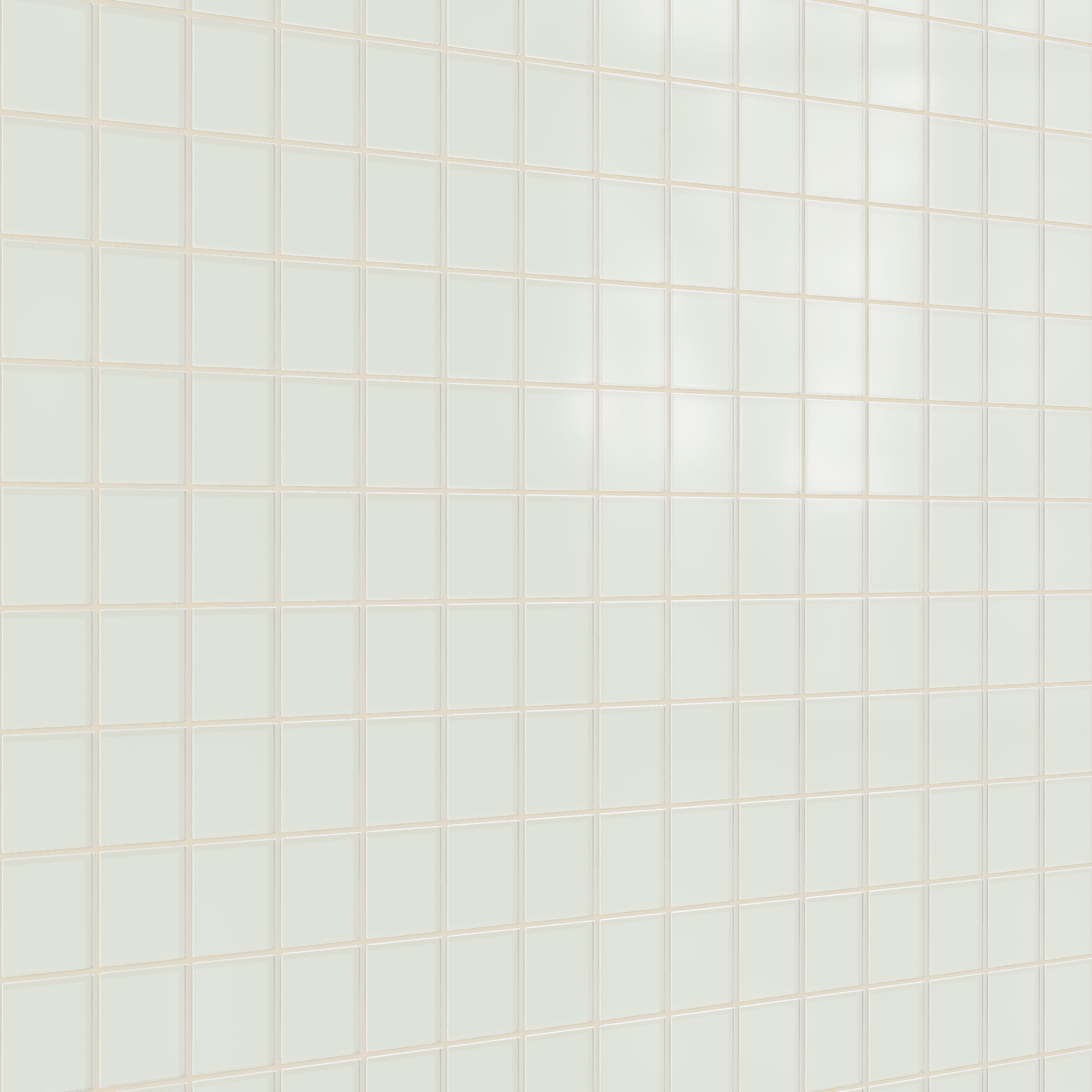 3x3 Straight Set Sheeted Glass Mosaic Tile in Flycatcher Matte
