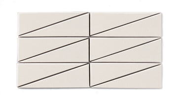 Right Scalene Triangle Original Ceramic Tile in Feldspar Matte