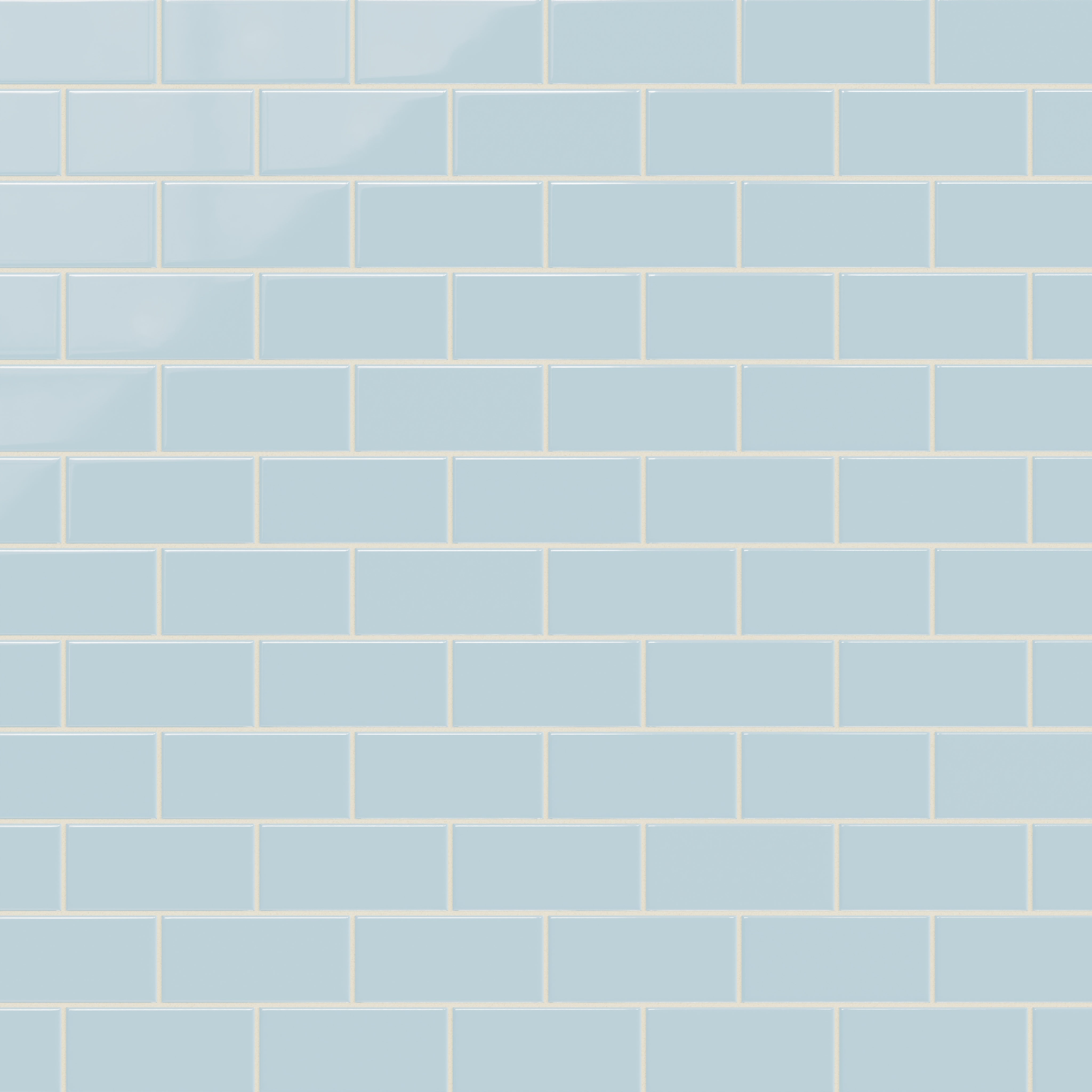 3x6 Natural Press Ceramic Tile in Egyptian Blue Gloss