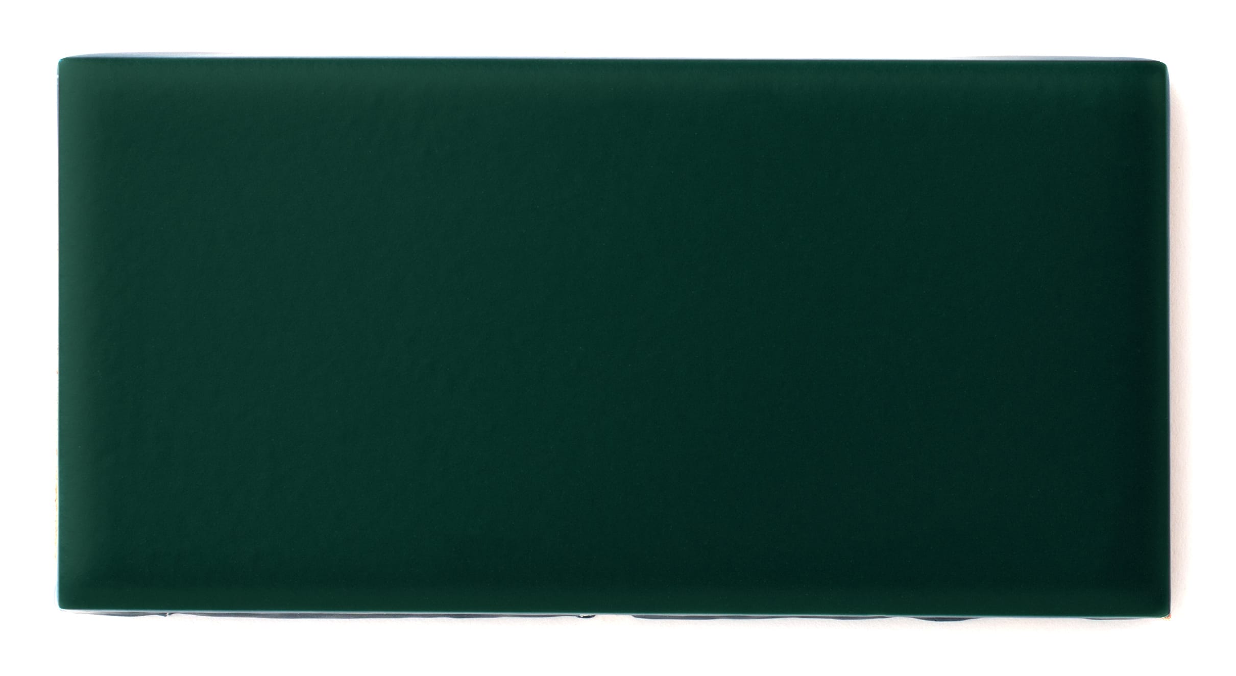 1x4 Half Offset Sheeted Original Ceramic Mosaic Tile in Evergreen Matte