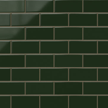 3x6 Original Ceramic Tile in Hunter Green Gloss