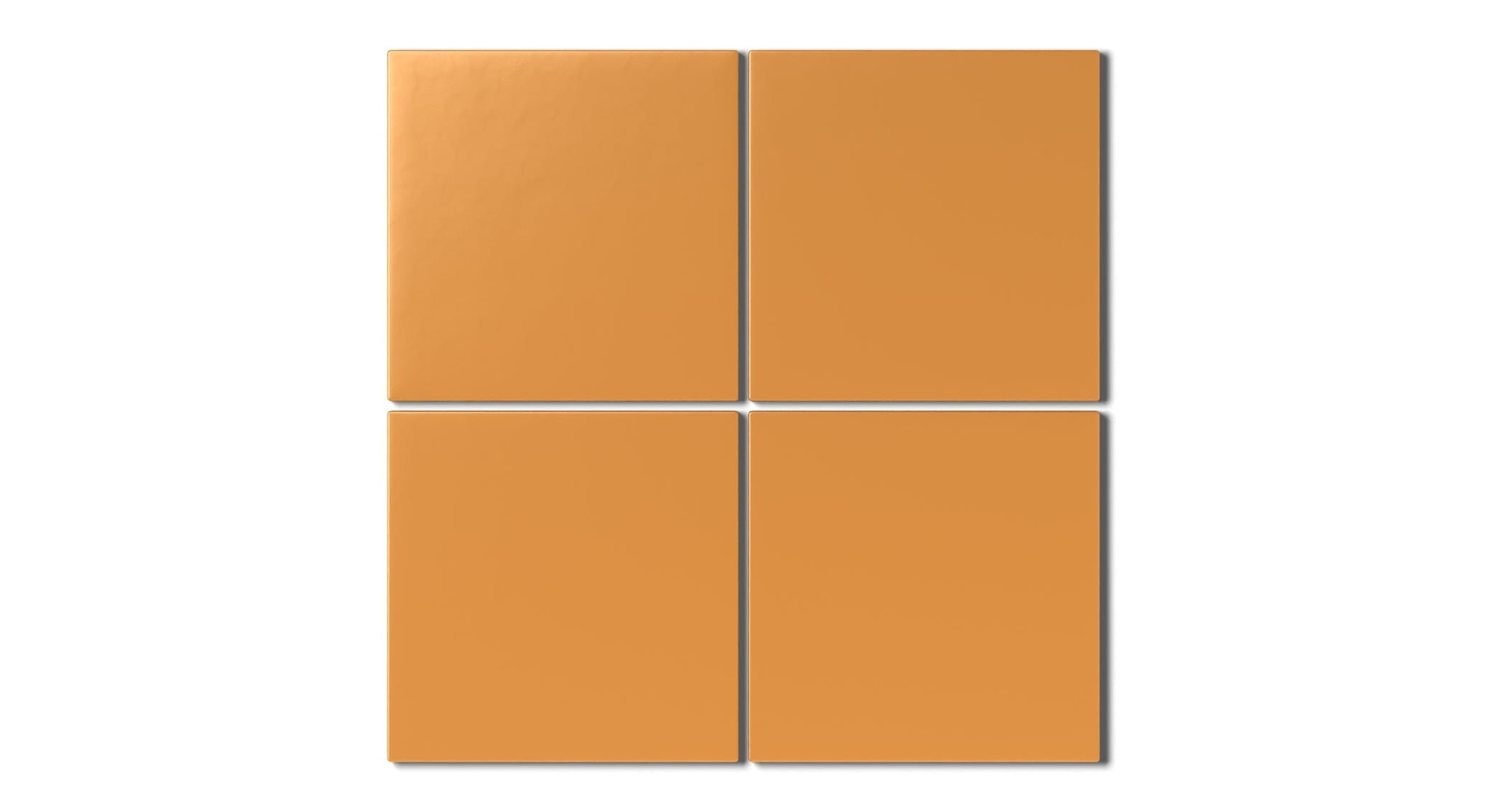 6x6 Natural Press Ceramic Tile in Yellow Ochre Matte