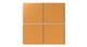 6x6 Natural Press Ceramic Tile in Yellow Ochre Matte