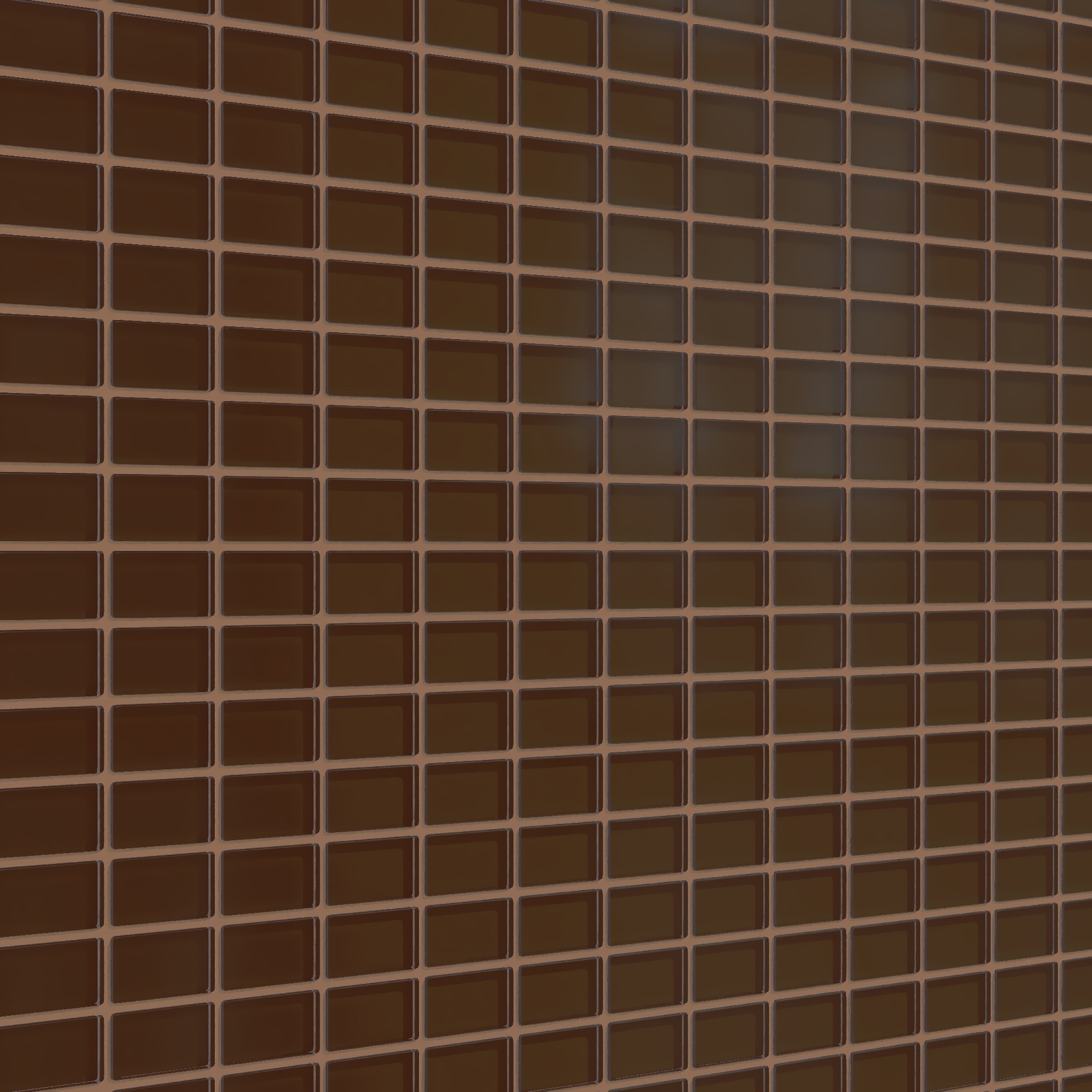 1x2 Straight Set Sheeted Glass Mosaic Tile in Thrasher Matte