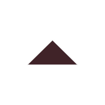 4" Triangle Original Ceramic Tile in Redwood