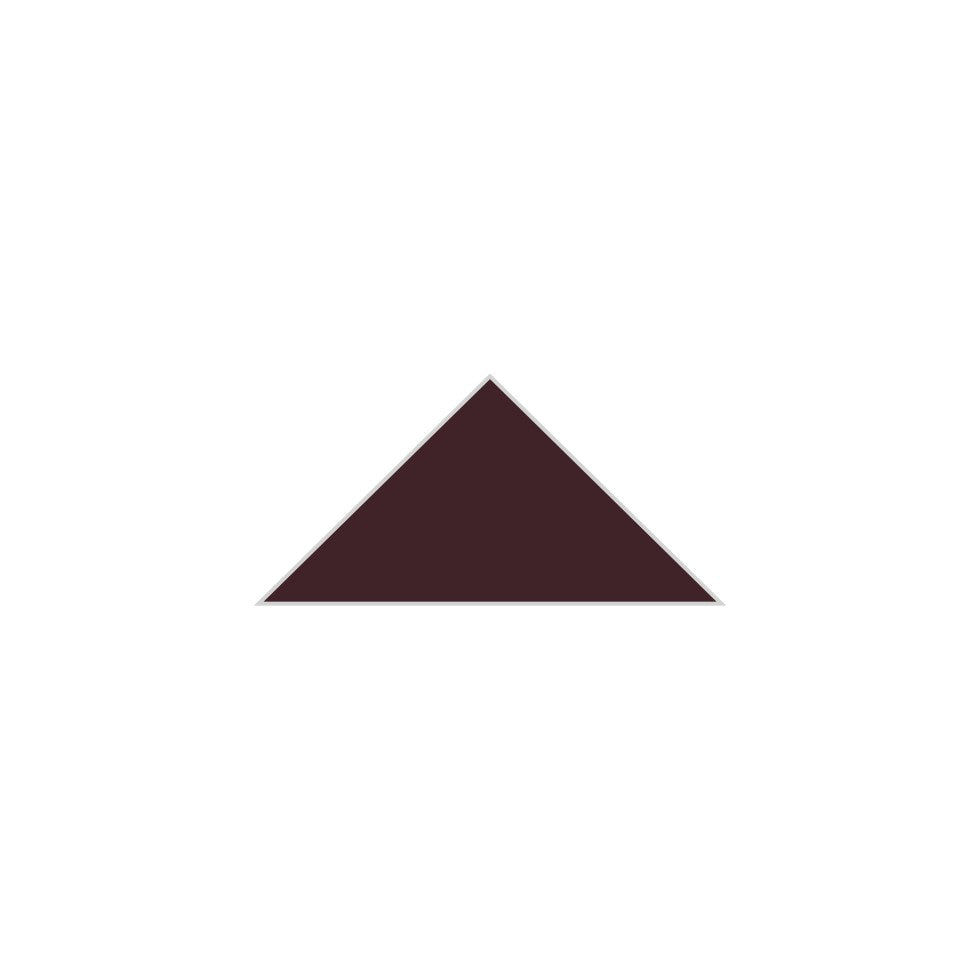 4" Triangle Original Ceramic Tile in Redwood